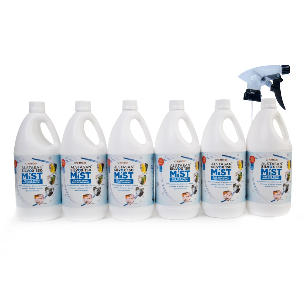 Alstasan Silvox 150 MiST — Disinfectant, 1L (Pack of 6, Trigger Spray)