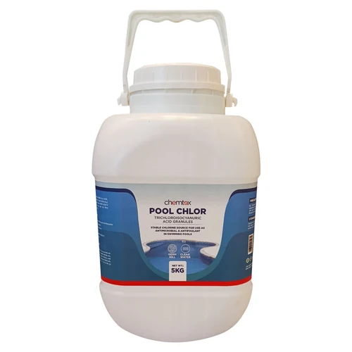 Pool Chlor — Chlorine Granules TCCA 90, 5 kg Jar