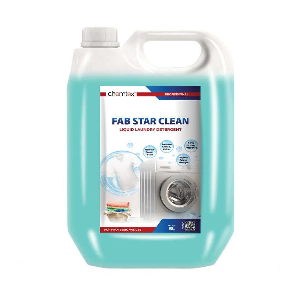 Chemtex Fab Star Clean — Laundry Liquid Detergent, 5L