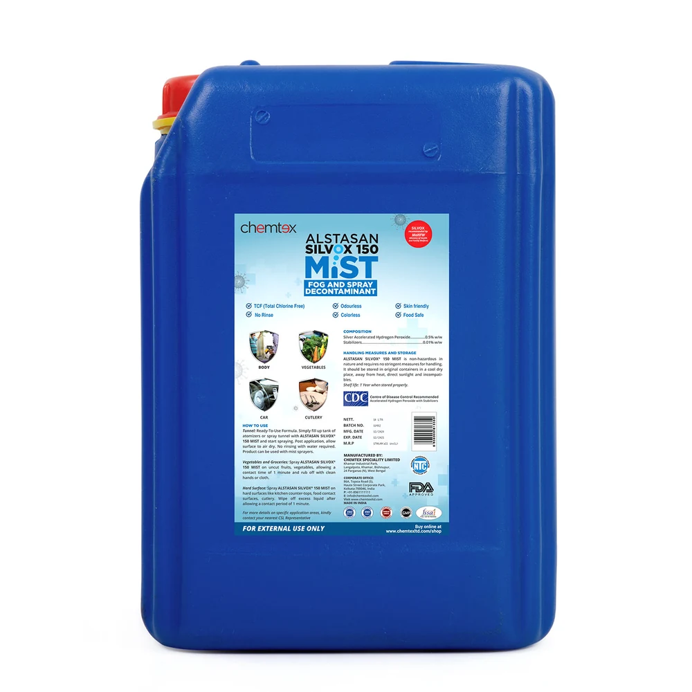 Alstasan Silvox 150 MIST — Surface Disinfectant, 10L Jar