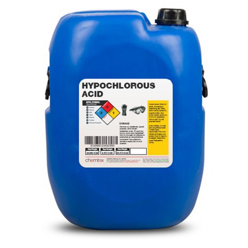 Hypochlorous Acid Liquid Chlorine Disinfectant Chemtex Kolkata